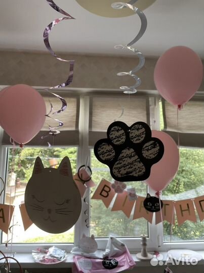 Для празника день рождения в стиле кошечка