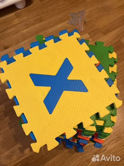 Мягкий коврик пазл буквы