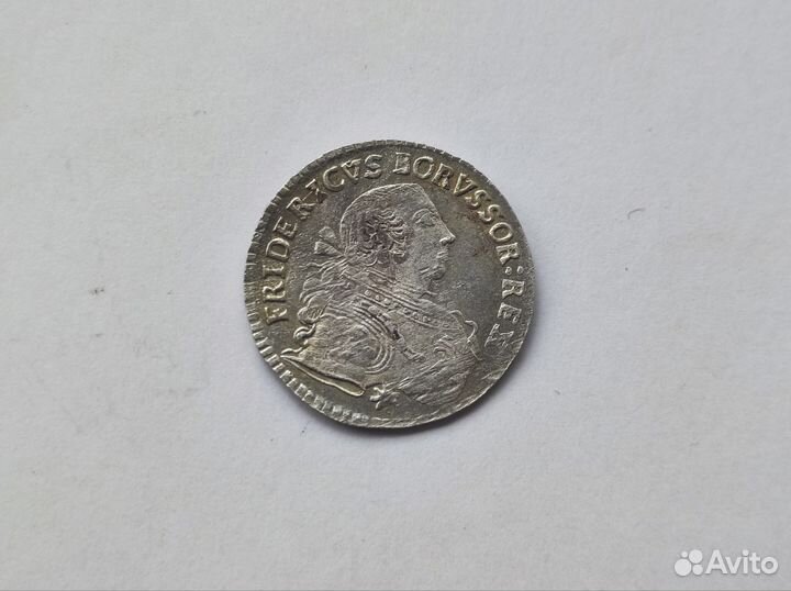 6 Грошей 1756 Е Бранденбург-Пруссия Фридрих II