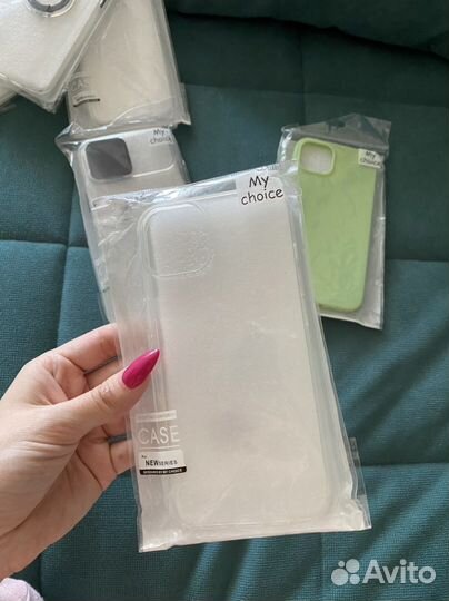 Прозрачный силиконовый чехол для айфон 13