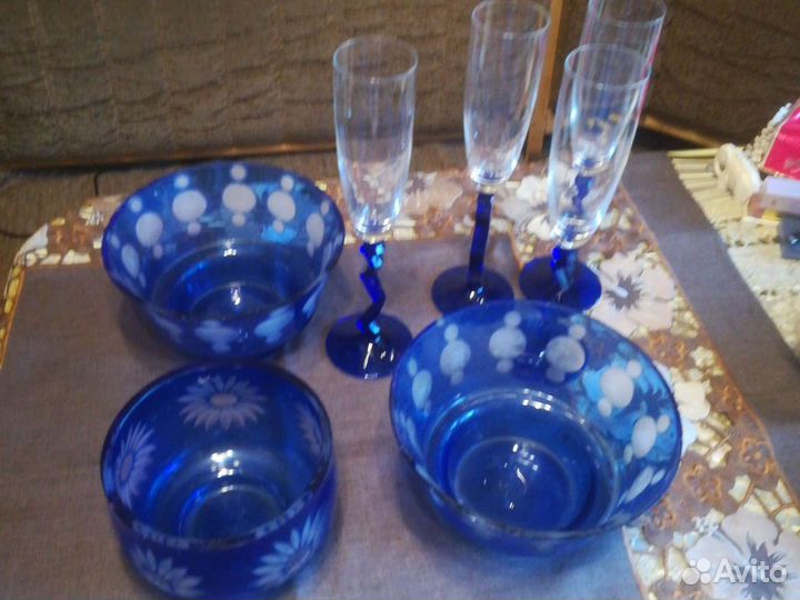 Фужер Богемия и вазы хрусталь