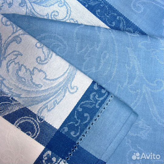 Скатерть льняная жаккардовая Виктория