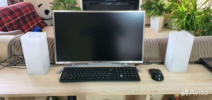 Моноблок 21,5 тонкий Acer 4ядра, 4Гб, SSD, FullHD