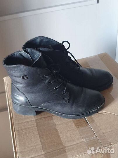 Ботинки кожаные