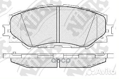 Колодки пер. toyota auris 06 PN1524 NiBK