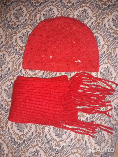 Комплект шапка и шарф женский