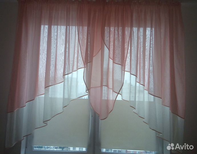 Штора на кухонное окно
