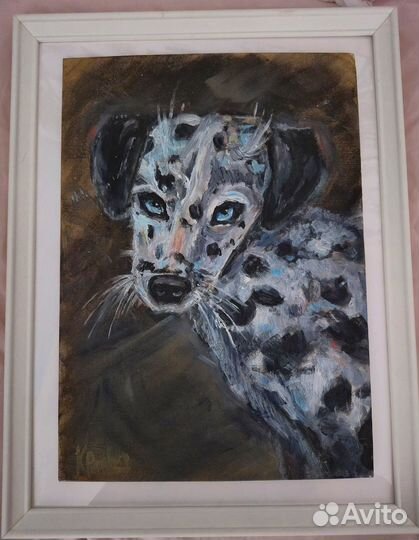 Картина маслом на картоне