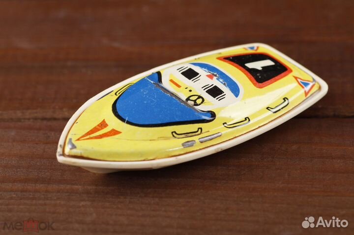 Игрушка Лодка Катер №1 Жесть СССР