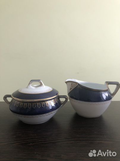 Антиквариат германия + СССР кобальт, золочение