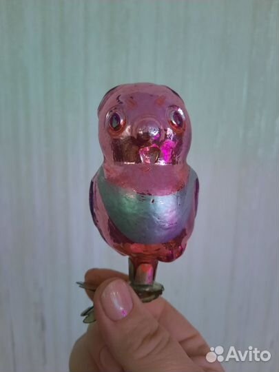 Елочные игрушки СССР медведь