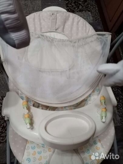 Детские электрокачели с шезлонгом