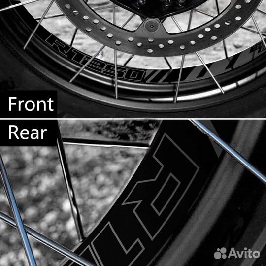 Наклейки на диски BMW r1200gs triple black