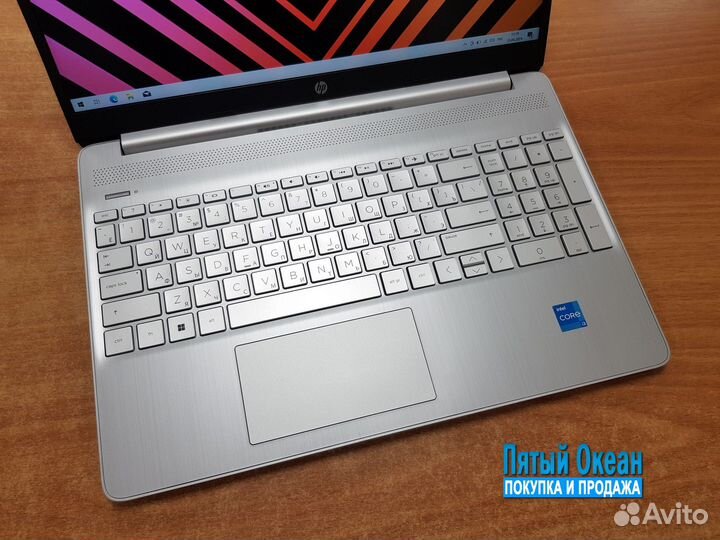 Ноутбук HP FHD, Core i3 1115G4, RAM 8Gb, SSD, UHD