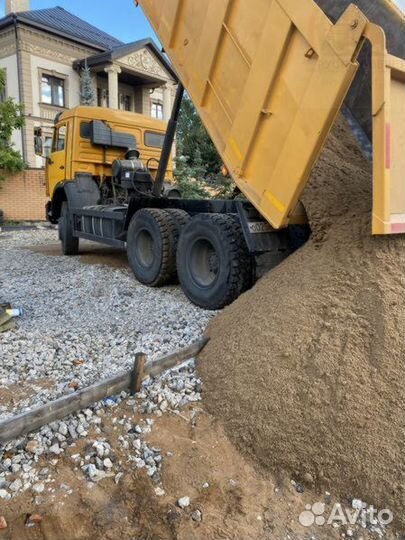 Песок, щебень