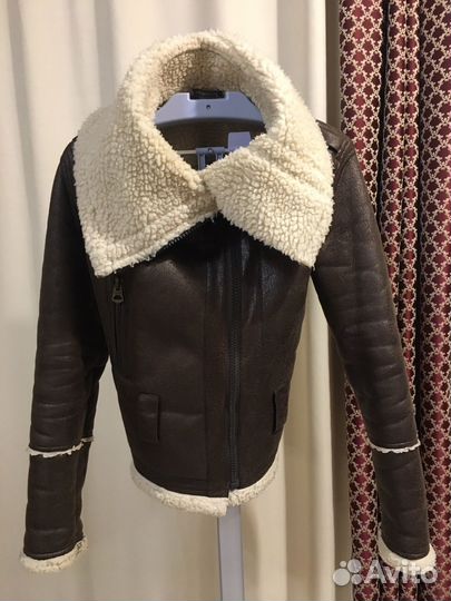 Дубленка авиатор женская