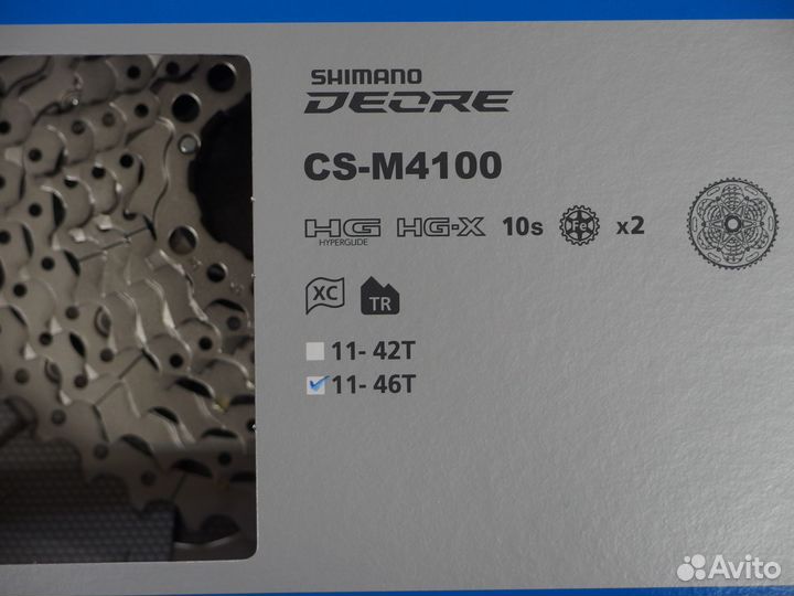Новая кассета Shimano Deore 11-46T, 10 скоростей