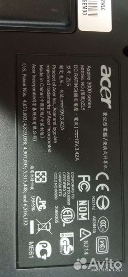 Acer aspire 3002WLC