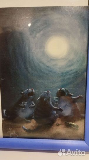 Картины и открытки коты