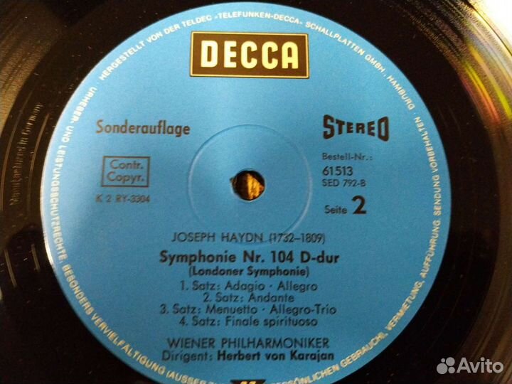 Гайдн Караян винил Германия