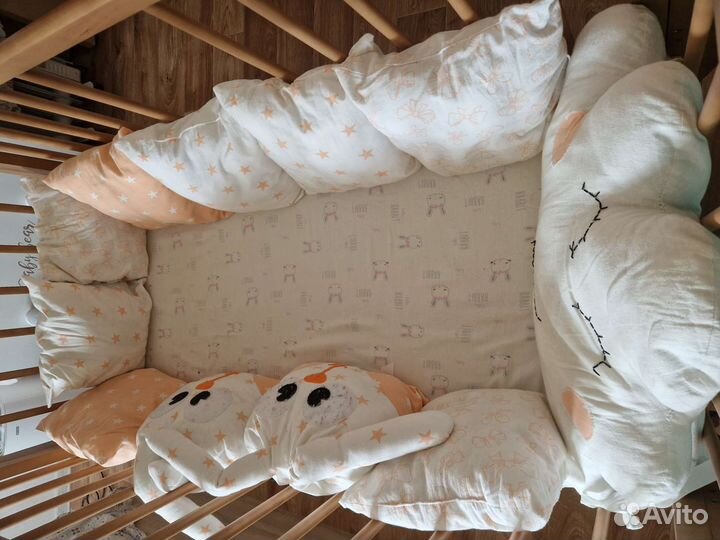 Бортики в детскую кроватку бу