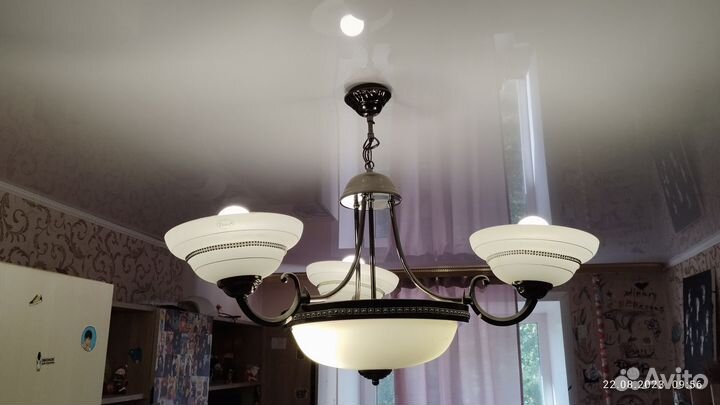 Люстра потолочная большая бу