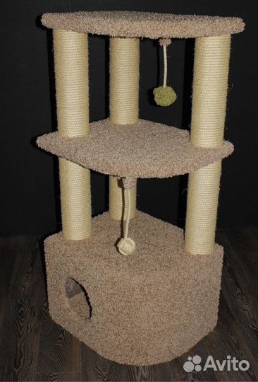 Когтеточка, столбик, домики, лежанка,котенка,кошка