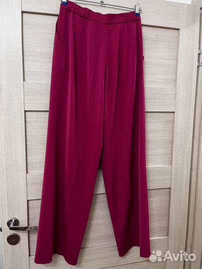 Брюки палаццо розовые