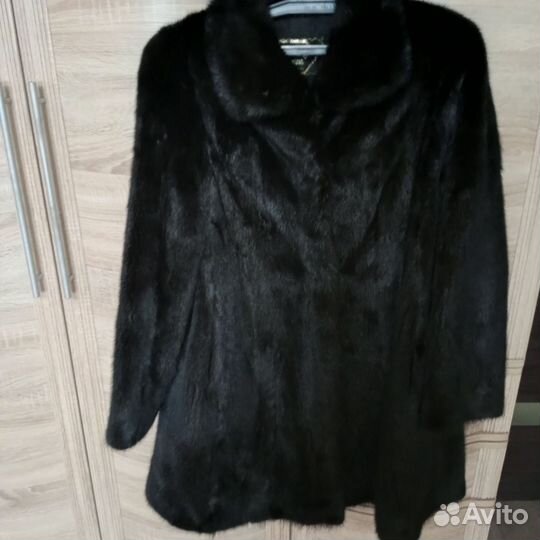 Шуба норковая 48 50 черная