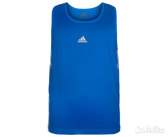 Майка боксерская Adidas Micro Diamond Boxing Top (синяя) (XS)