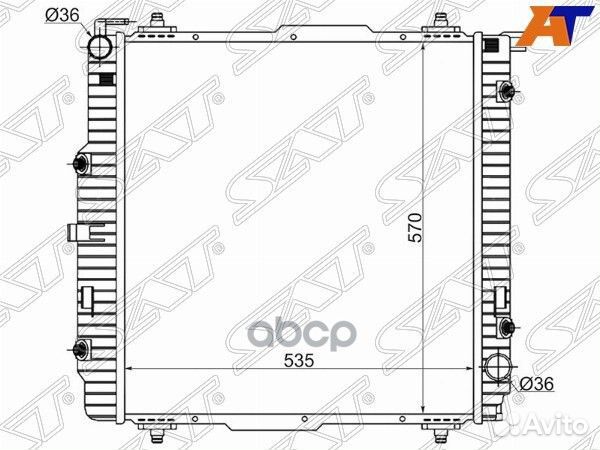 Радиатор Mercedes-Benz G-Class 89-18 MB0005-G Sat