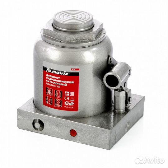 Домкрат гидравлический бутылочный, 50 т, h подъема