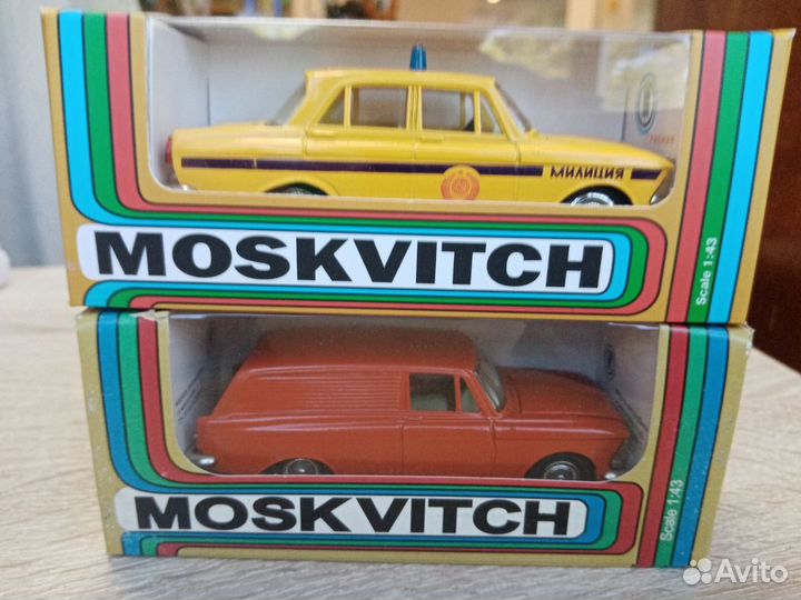 Модель автомобиля москвич СССР в масштабе 1/43