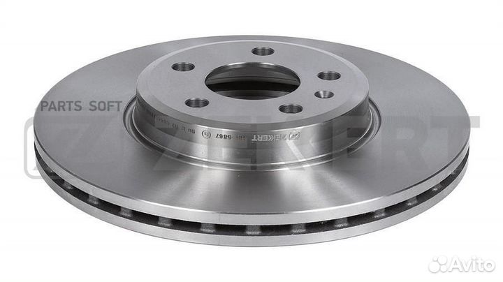 Диск торм. перед. Audi A4 Allroad 09- A4 IV 07- A5/S5 07- zekkert BS5867