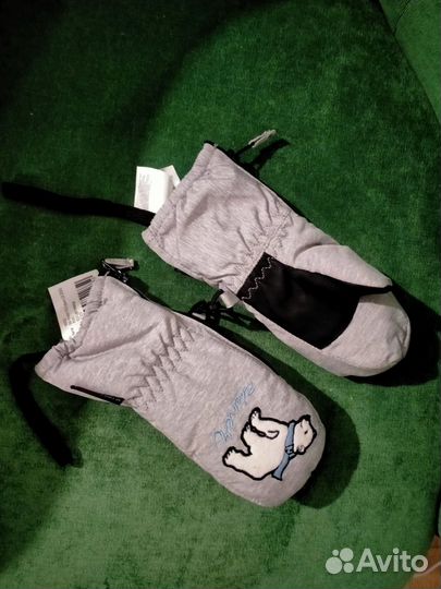 Варежки зимние детские на 2 года