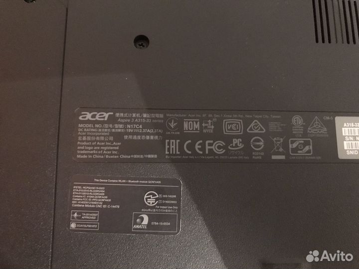 Acer aspire 3 a315-33