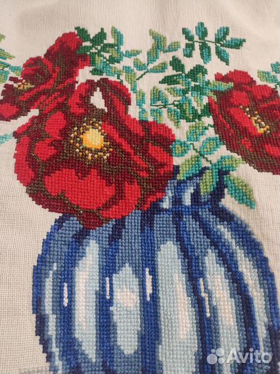 Штора занавеска винтаж ручной работы