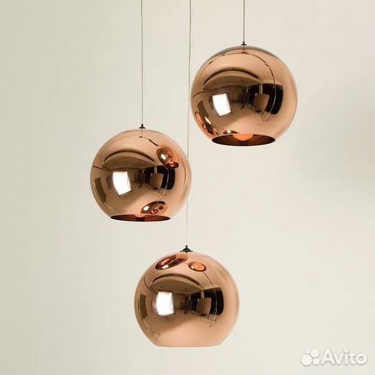 Светильник подвесной медный D20