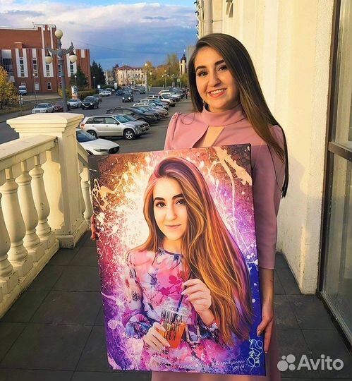 Портрет на холсте по фото Рязань