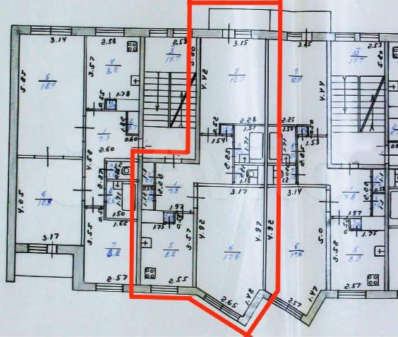 2-к. квартира, 51,7 м², 3/5 эт.