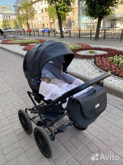 Коляска 2 в 1 эко кожа