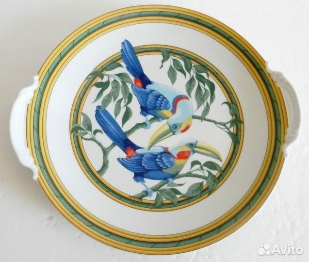 Фарфор Limoge Эрмес Сервиз Toucans