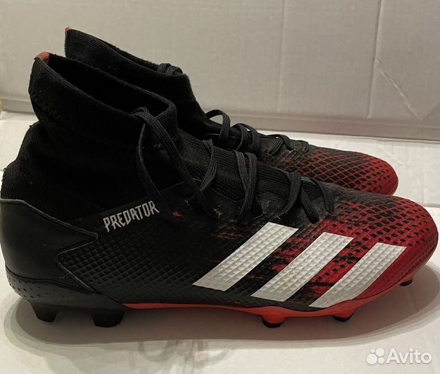 Бутсы predator 20.3 FG cblack/ftwwht/actred