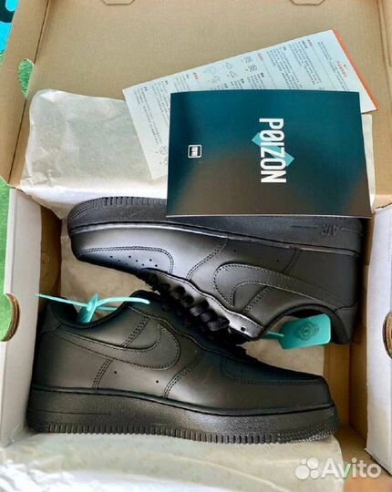 Кроссовки Nike Air Force 1 чёрные