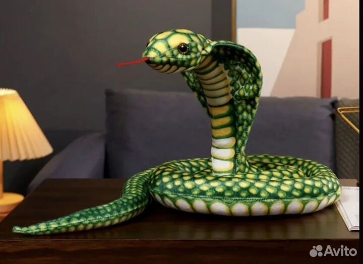 Мягкая игрушка змея символ 2025