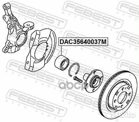 Подшипник ступицы передней Citroen C-Zero 10-1