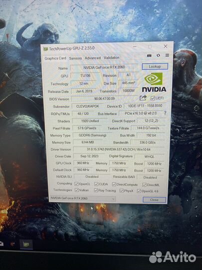 Игровой ноутбук Hasee God Of War