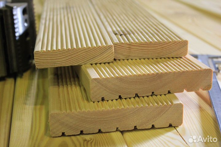 Террасная доска Вельвет 27*142*3000 сорт ав