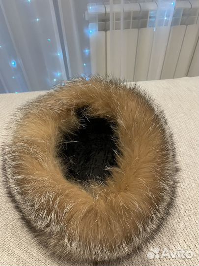Женская шапка меховая лиса