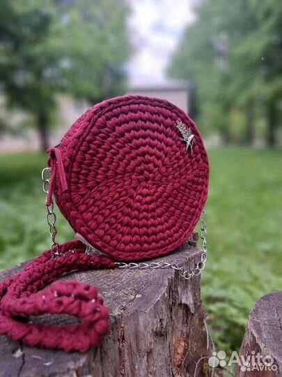 Сумка трикотажная ручной работы
